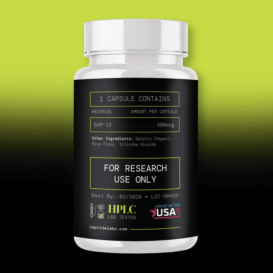 BAM-15 Peptide Capsules 500mcg | Captide Labs