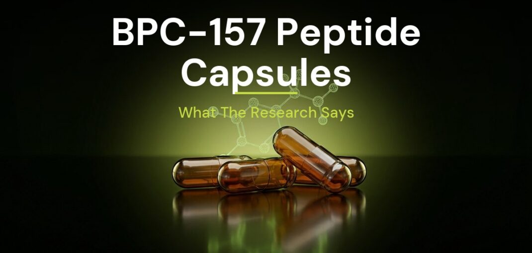 bpc 157 peptide capsules research overview featured image by Captide Labs